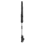 Umbrela parasolar carucior copii, protectie UV 80+, forma patrata 80 cm, reglabila 180&deg;, prindere universala anti-alunecare, negru, Reer ShineSafe 84261