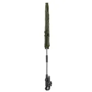 Umbrela parasolar carucior copii, protectie UV 80+, forma patrata 80 cm, reglabila 180&deg;, prindere universala anti-alunecare, verde, Reer ShineSafe 84283