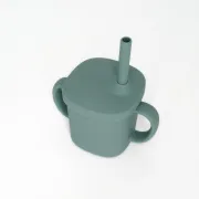 Cana cu pai si capac din silicon, Coccorito, Mint