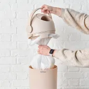 Cos pentru scutece Nattou Dropy, bej, 27 cm