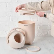 Cos pentru scutece Nattou Dropy, bej, 27 cm