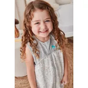 Love to Dream, sac de dormit cu picioruse si maneca scurta, 0.2 TOG, 3 ani, Grey