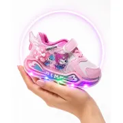 Pantofi sport cu luminite, model cu holograma, piele ecologica, fete, roz ad30-8-7-4-r