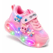 Pantofi sport cu luminite, model you and me, piele ecologica, fete, roz ad30-8-7x-r