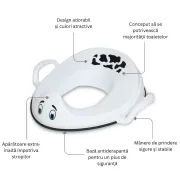 Reductor cu manere pentru toaleta, My Trainer Seat, Vacuta