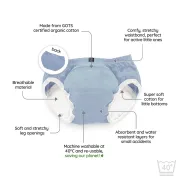 Set de 3 chilotei de antrenament la olita My Little Training Pants, 3-4 ani, Ocean Blue