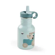 Sticla din inox pentru copii Done by Deer Tiny Farm Albastru 350 ml