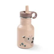 Sticla din inox pentru copii Done by Deer Tiny Farm Roz Pudra 350 ml