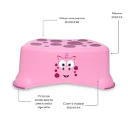Treapta inaltatoare pentru copii, My Step Stool, Dragon roz