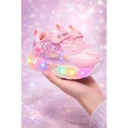 Adidasi pentru fetite, roz cu luminite led ad2026-r