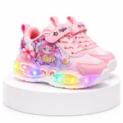 Adidasi pentru fetite, roz cu luminite led ad2026-r