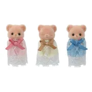 Figurine sylvanian families-ursuleti adormiti biscuit tripleti sf5866