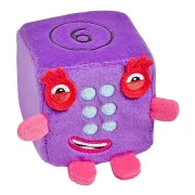 Mini mascota din plus numberblocks&trade; blocklets&trade; - sase