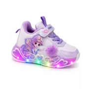 Pantofi sport cu luminite, model cu zana, piele ecologica, fete, mov ad30-8-7-7-r