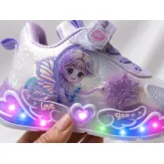 Pantofi sport cu luminite, model cu zana, piele ecologica, fete, mov ad30-8-7-7-r