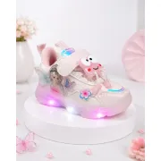 Pantofi sport cu luminite, model fairyland, piele ecologica, fete, roz ad30-77