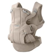 Baby Bjorn - Marsupiu ergonomic Baby Carrier Hold, Sand Gray, tesatura periata