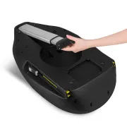 Baza scaun auto i-Size PLUS, Lionelo, Astrid, Cu Isofix, Cu indicatori pentru instalare corecta, Rotire 180 grade, Negru BYNLO-ASTRID_I-SIZE_BASE_PLUS_BLACK