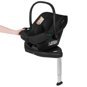 Baza scaun auto i-Size PLUS, Lionelo, Astrid, Cu Isofix, Cu indicatori pentru instalare corecta, Rotire 180 grade, Negru BYNLO-ASTRID_I-SIZE_BASE_PLUS_BLACK