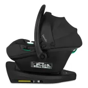 Baza scaun auto i-Size PLUS, Lionelo, Astrid, Cu Isofix, Cu indicatori pentru instalare corecta, Rotire 180 grade, Negru BYNLO-ASTRID_I-SIZE_BASE_PLUS_BLACK