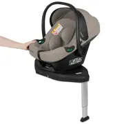 Baza scaun auto i-Size PLUS, Lionelo, Astrid, Cu Isofix, Cu indicatori pentru instalare corecta, Rotire 180 grade, Negru BYNLO-ASTRID_I-SIZE_BASE_PLUS_BLACK