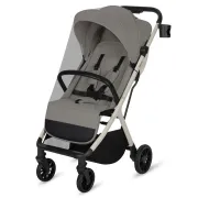Carucior sport, Lionelo, Cloe Plus, Cu accesorii, Cadru din aluminiu, Pana la 22 kg, Usor, Pliere compacta pentru avion, cu o singura mana, Ideal pentru toate tipurile de suprafete, 6 luni+, Bej BYNLO-CLOE_PLUS_BEIGE_SAND