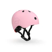 Casca De Protectie Pentru Copii Cu Finisaj Mat, Sistem De Reglare Magnetic, Include Lumina De Siguranta Led Si Captuseala Moale Din Fleece Pentru Protectie Suplimentara, M-l, 55-59 Cm, Rose Pjb891-6305