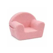Fotoliu din burete, New Baby, Pentru copii, Cu buzunar lateral, Cu Husa detasabila, Din materiale certificate Oeko Tex Standard 100, Teddy Pink BYN59404