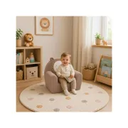 Fotoliu din burete, New Baby, Pentru copii, Din tesatura de catifea reiata, Cu husa detasabila, Materiale certificate Oeko Tex Standard 100, Leu BYN59545