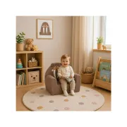 Fotoliu din burete, New Baby, Pentru copii, Din tesatura de catifea reiata, Cu husa detasabila, Materiale certificate Oeko Tex Standard 100, Morsa BYN59541