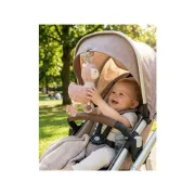 Jucarie interactiva, New Baby, Pentru atasare la patut sau carucior, Dezvolta abilitatile motorii, Include si jucarie pentru dentitie, Fara BPA, 0 luni+, Lama BYN53900