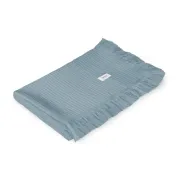 Muselina, Lionelo, Din bumbac, Lavabila la masina de spalat, Dimensiune mare 70x100 cm, Albastru BYNLO-MUSLIN_BLANKET_STONE_BLUE