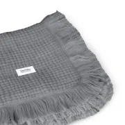 Muselina, Lionelo, Din bumbac, Lavabila la masina de spalat, Dimensiune mare 70x100 cm, Gri BYNLO-MUSLIN_BLANKET_DOVE_GREY