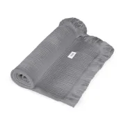 Muselina, Lionelo, Din bumbac, Lavabila la masina de spalat, Dimensiune mare 70x100 cm, Gri BYNLO-MUSLIN_BLANKET_DOVE_GREY