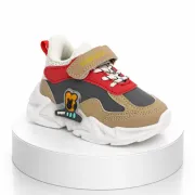 Pantofi sport cu luminite, model bubudoo 2, piele ecologica, baieti, multicolor ad30-90