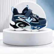 Pantofi sport cu luminite, model navy style, piele ecologica, baieti, bleumarin ad30-111