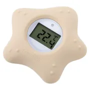 Termometru digital, FreeON, Starfish, Multifunctional, Ecran usor de citit, BPA Free, 0 luni+, Beiige BYN88551