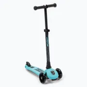 Trotineta Copii Pliabila, Reglabila, Roti Luminoase, Highwaykick 3 Led Blueberry, 3-6 Ani, Pana La 50 Kg, Scoot  Ride Pjb96356