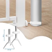 Adaptoare tip Y pentru porti de siguranta pentru scari si balustrade, set 2 buc, Alb