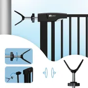 Adaptoare tip Y pentru porti de siguranta pentru scari si balustrade, set 2 buc, Negru