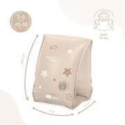 Aripioare gonflabile de inot SIPO, sustinatoare pentru copii 3-6 ani (15-30 kg), Beige