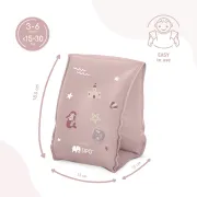 Aripioare gonflabile de inot SIPO, sustinatoare pentru copii 3-6 ani (15-30 kg), Pink