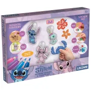 Arta pe geam - stitch & angel