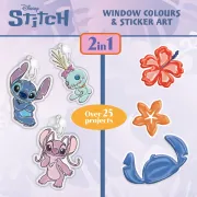 Arta pe geam - stitch & angel