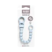 Bibs - clip pentru suzeta beaded, cu margele din silicon baby blue bbb9502231