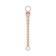 Bibs - clip pentru suzeta beaded, cu margele din silicon blush bbb9502244