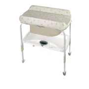 Cadita de baie cu suport, Jane, Flip, Cu 2 pozitii anatomice, Cu masuta de infasat, Cu tavita si compartimente pentru accesorii, Conform cu standardele europene EN 17072:2018EN 12221:2008+A1:2013, Botanic BYN8420421089873