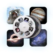 Ceas desteptator cu proiectie de imagini spatiale bk1605