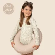 Colac gonflabil de inot SIPO 50 cm, pentru copii 3-6 ani (15-30 kg), Beige