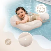 Colac gonflabil de inot SIPO Swim Pro, sustinator pentru bebelusi 6-36 luni (11-18 kg), Beige